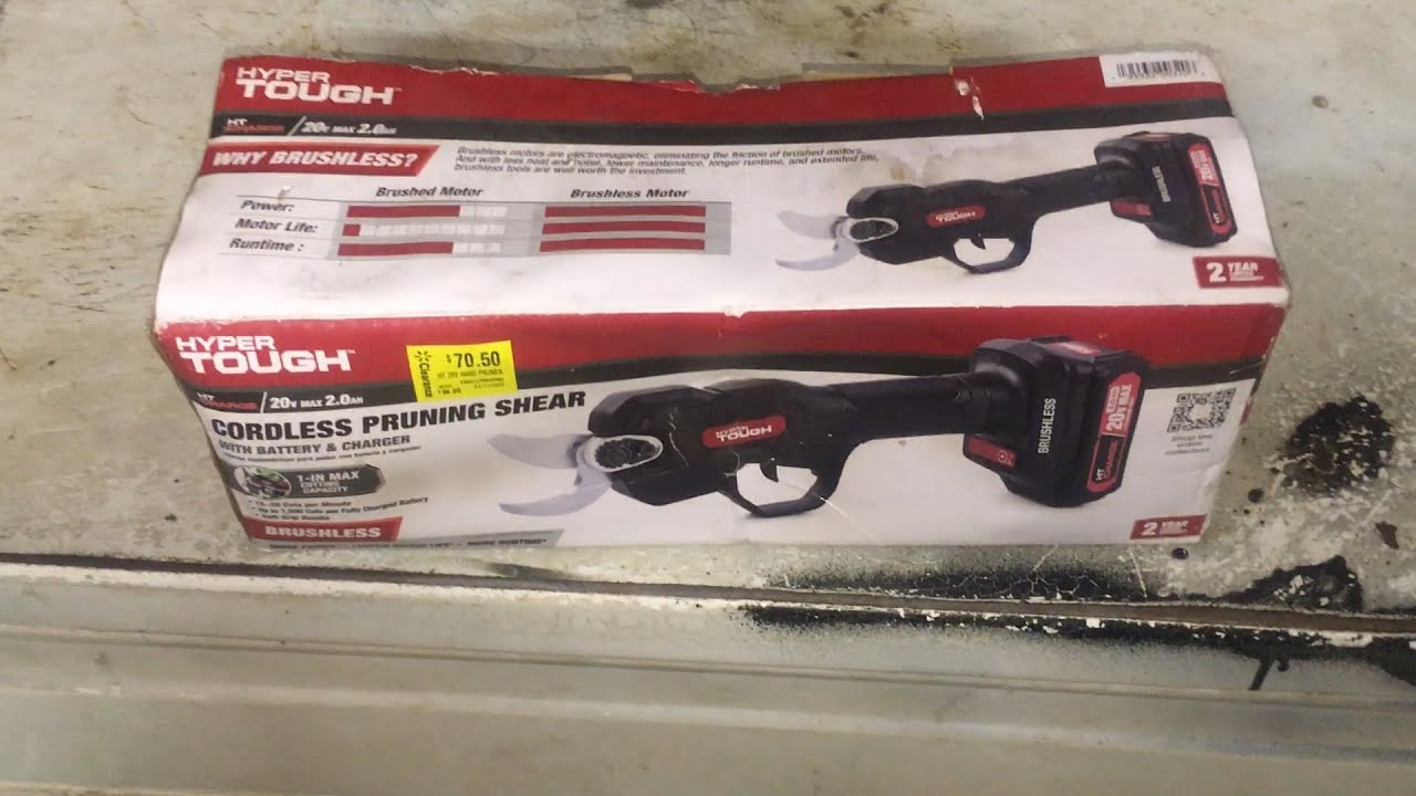 Тест аккумуляторных секаторов Hyper Tough 20 В из распродажи Walmart.