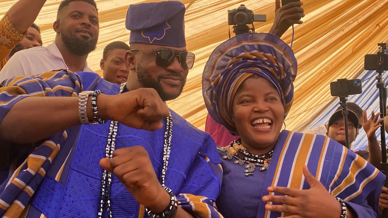 Moment Odunlade Adekola and his wife Compete on Dance Floor at Reception of his late father 