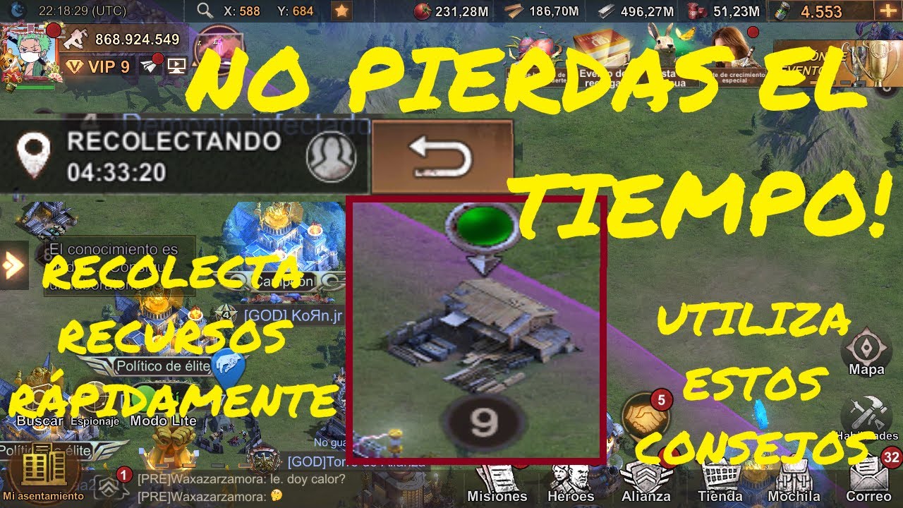State of Survival: TIPS PARA RECOLECTAR GRANJAS DE RECURSOS DE NIVEL 9 LO MÁS RÁPIDO POSIBLE !!