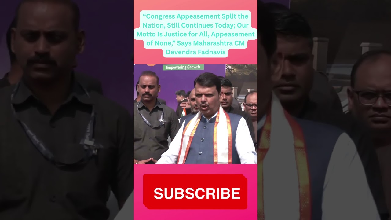 Congress Appeasement Split the Nation, Still Continues Today: Devendra Fadnavis
