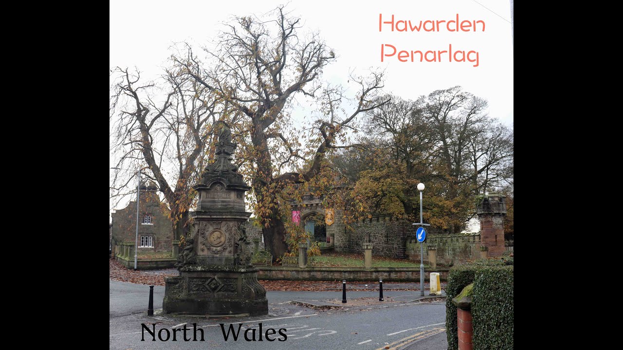Town tour of Hawarden (Penarlag) - The Flintshire Village (North Wales, UK).