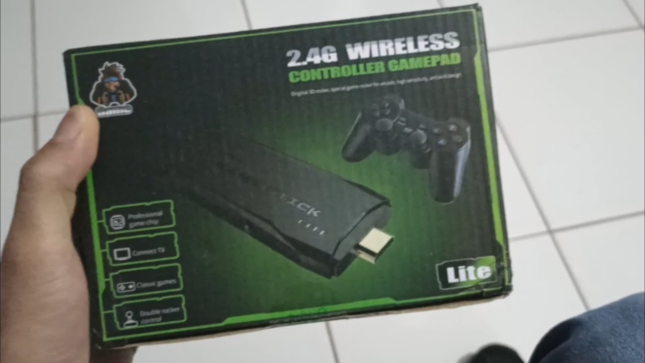 Consola de Videojuegos Game Stick Lite 4K 2.4G Wireless Controller Gamepad - Unboxing Review Shopee