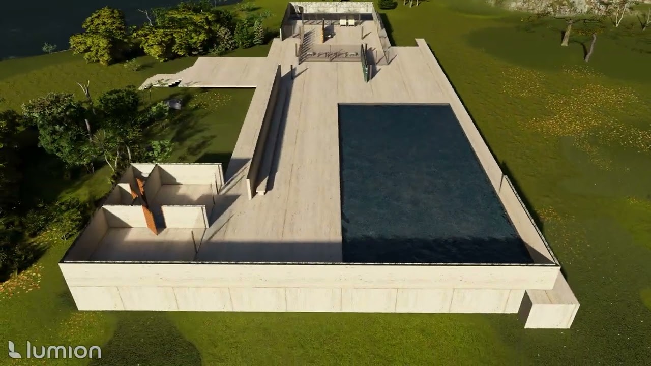 BARCELONA PAVILION - PLAN CUT