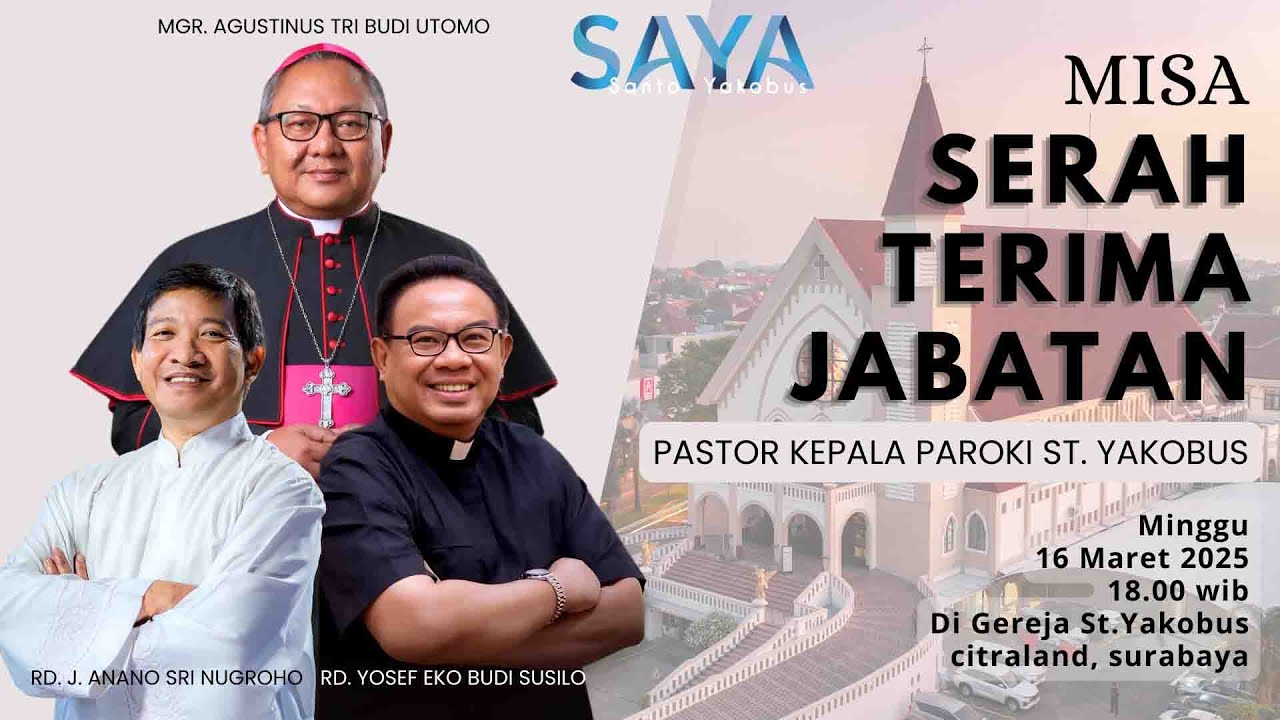 Misa Serah Terima Jabatan Pastor Kepala Paroki