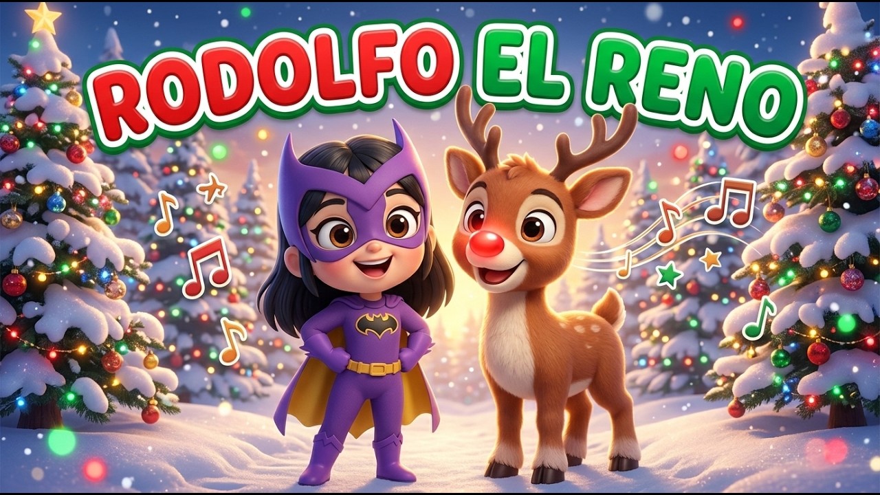 Navidad con Carly: Rodolfo el Reno para Niños | Canciones infantiles para niños y bebes