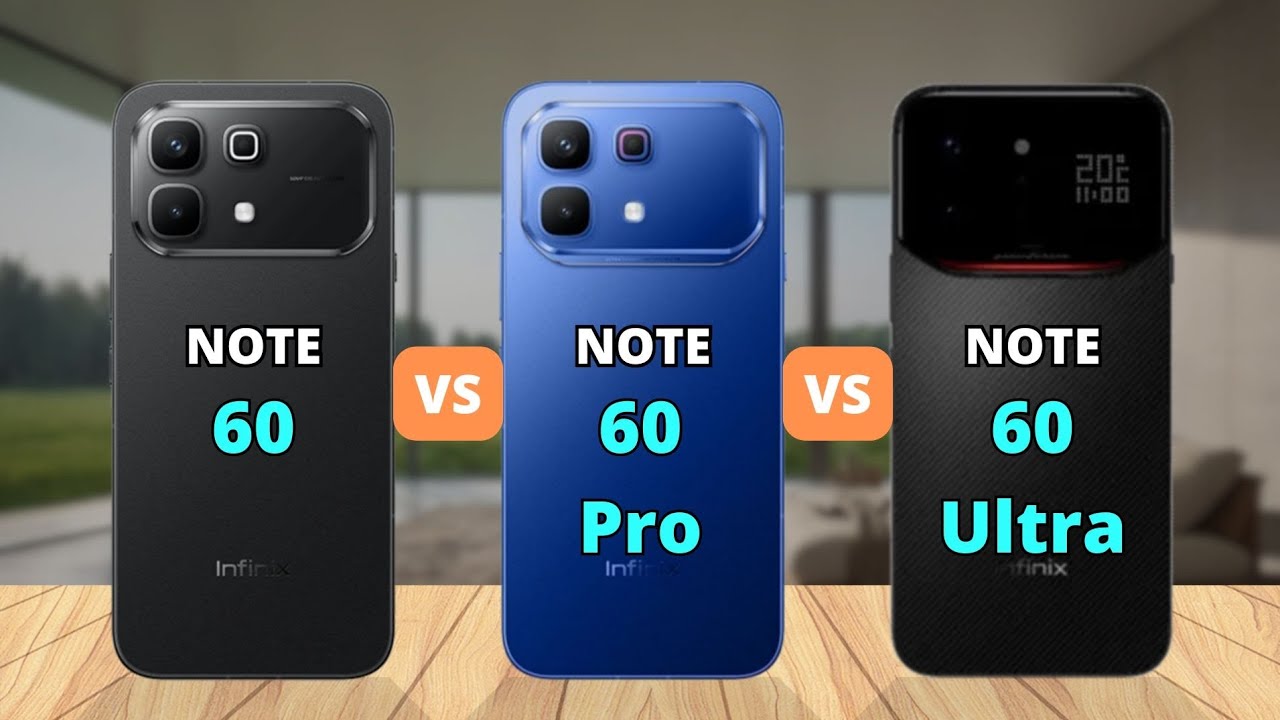 Infinix Note 60 vs Infinix Note 60 Pro vs Infinix Note 60 Ultra