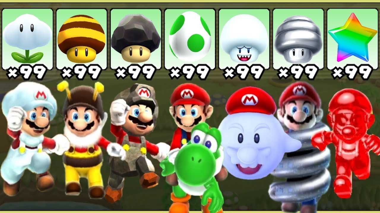 Super Mario Galaxy 2 - All Power-Ups