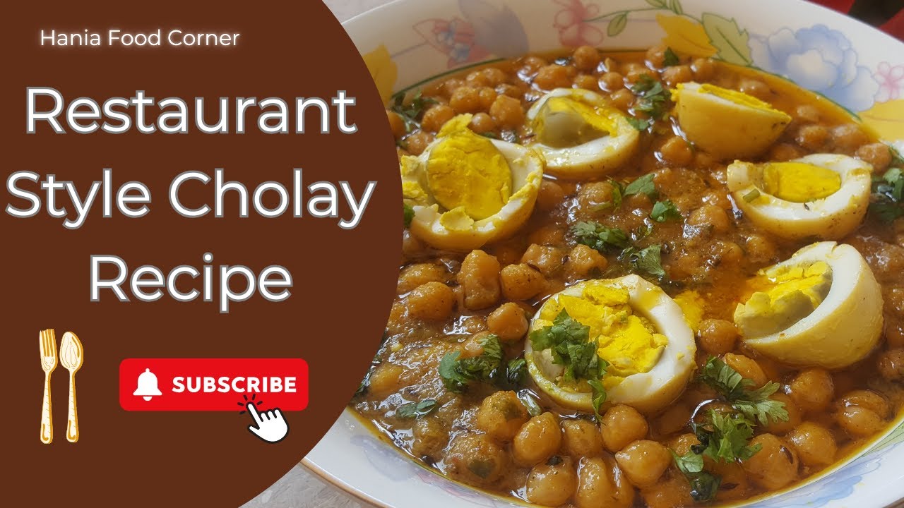 Restaurant Style Cholay Recipe by Hania Food Corner l  لاہوری چھولے بنانے کا طریقہ l Breakfast