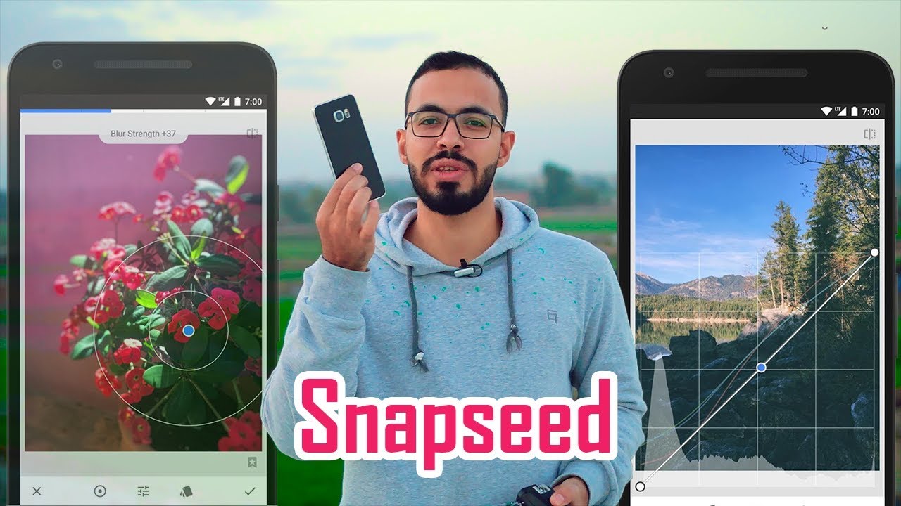 شرح تعديل و تحسين الصور علي الموبايل بتطبيق Snapseed.