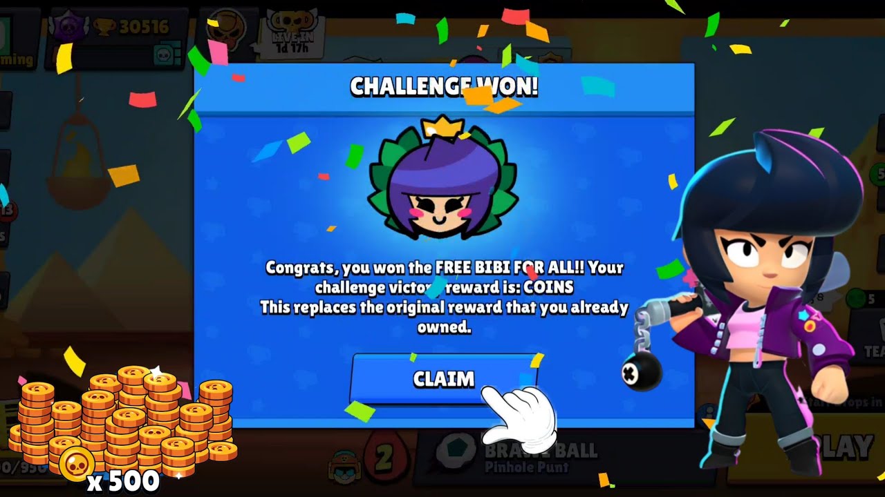 FREE BIBI FOR ALL! (9/9 Wins) | Brawl Stars