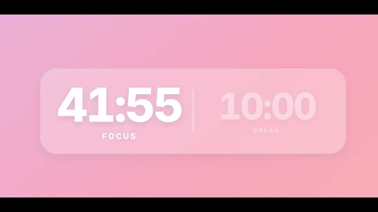 1 Hour Study Timer 📚 White Noise for Deep Focus