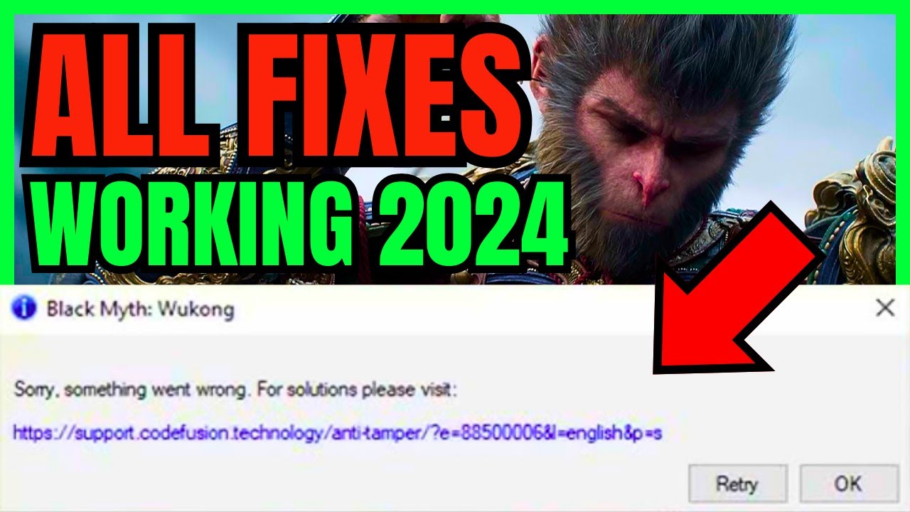 FIX Sorry Something Went Wrong ERROR In Black Myth Wukong (ALL FIXES 2026)