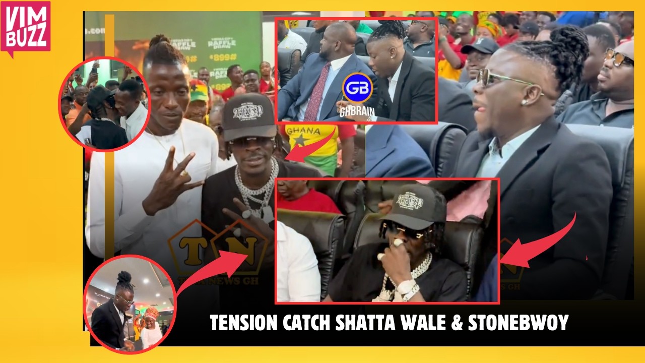 TENSION Catch Shatta Wale & Stonebwoy As They Meet Face-To-Face + Shatta Wale HONORS Benjamin Asare