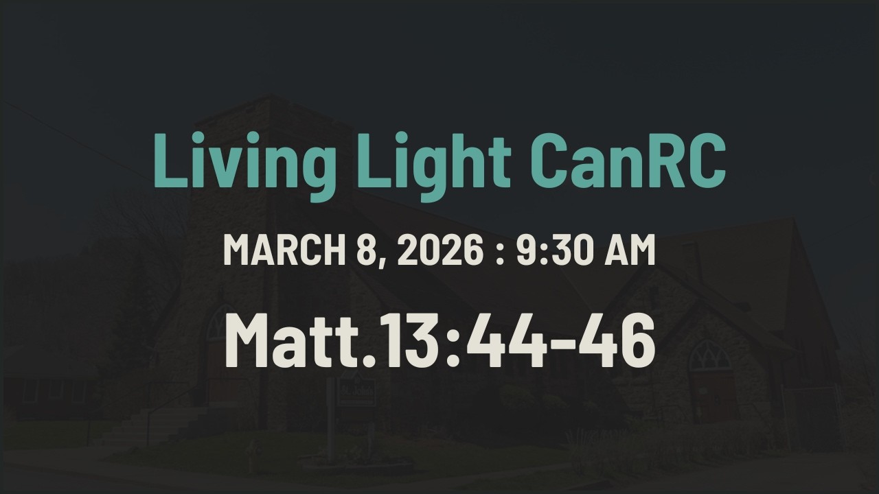 March 8, 2026 - 9:30 am - Pastor R. J. den Hollander