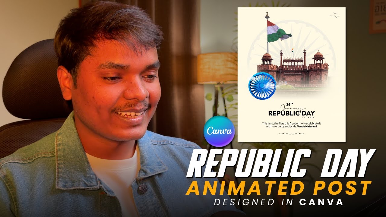 How to Make Republic Day Animated Video in Canva | Advanced Animation Tutorial
