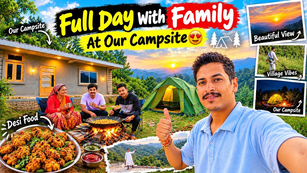 First Family Camping At Our Campsite 😍