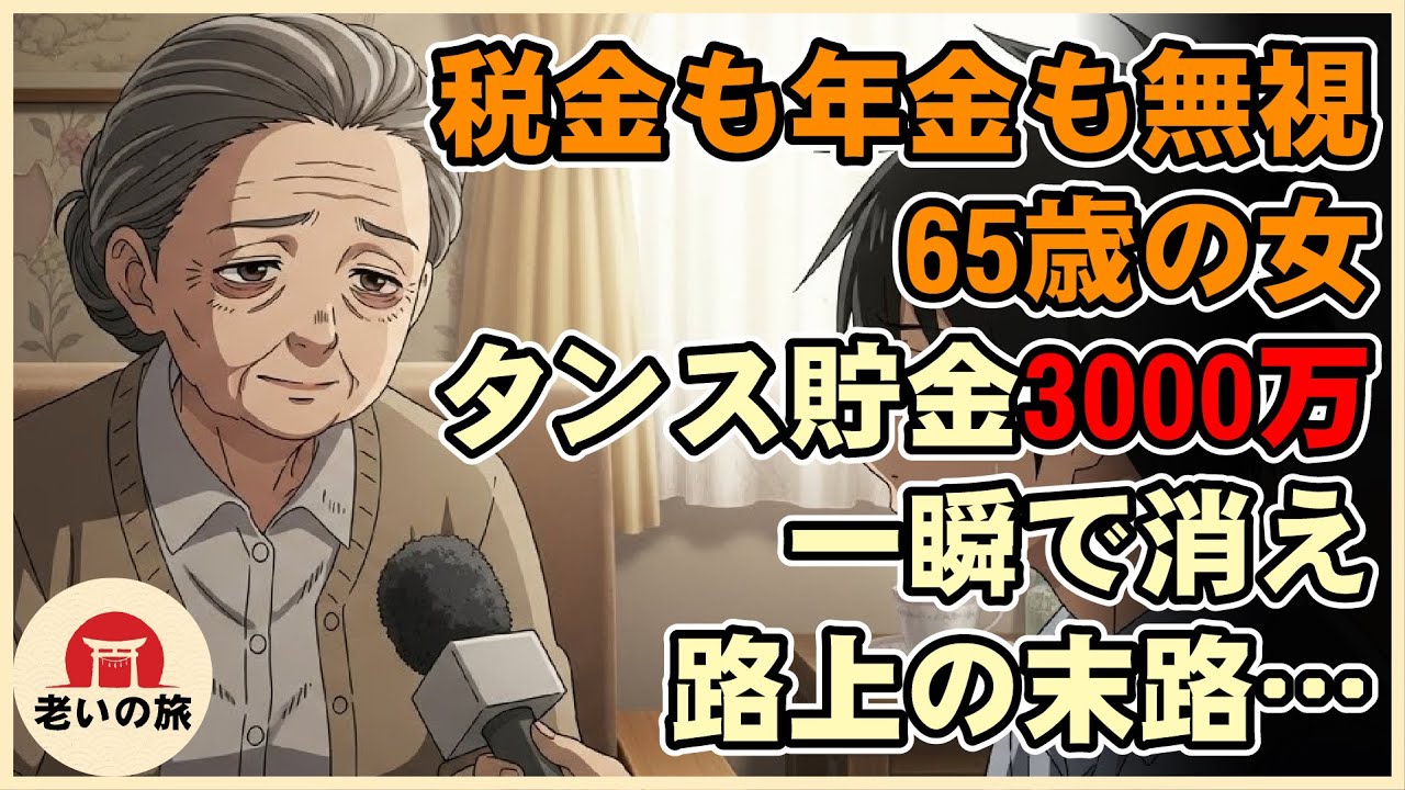 【漫画】「税金も年金も払わない」と豪語した65歳女の末路…タンス預金3000万が一瞬で消え、ドヤ街で野垂れ死ぬまで【シニアライフ】【60代以上の方へ】