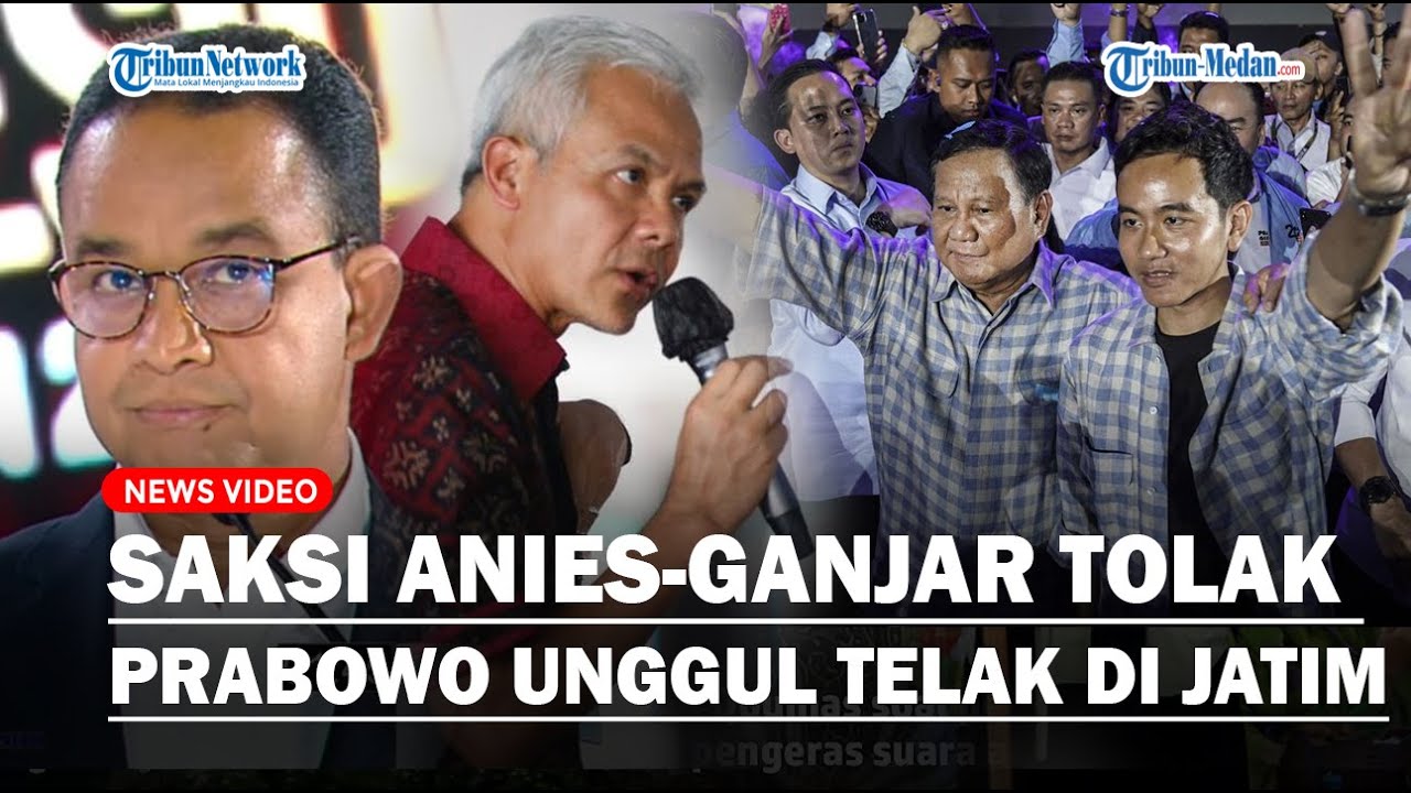 Prabowo-Gibran Unggul Telak di Jatim Raih 16 Juta Suara Lebih, Saksi Anies-Ganjar Tolak Tanda Tangan