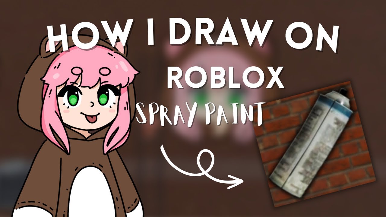 How I draw on Roblox Spray Paint (Tutorial) + Voice Reveal