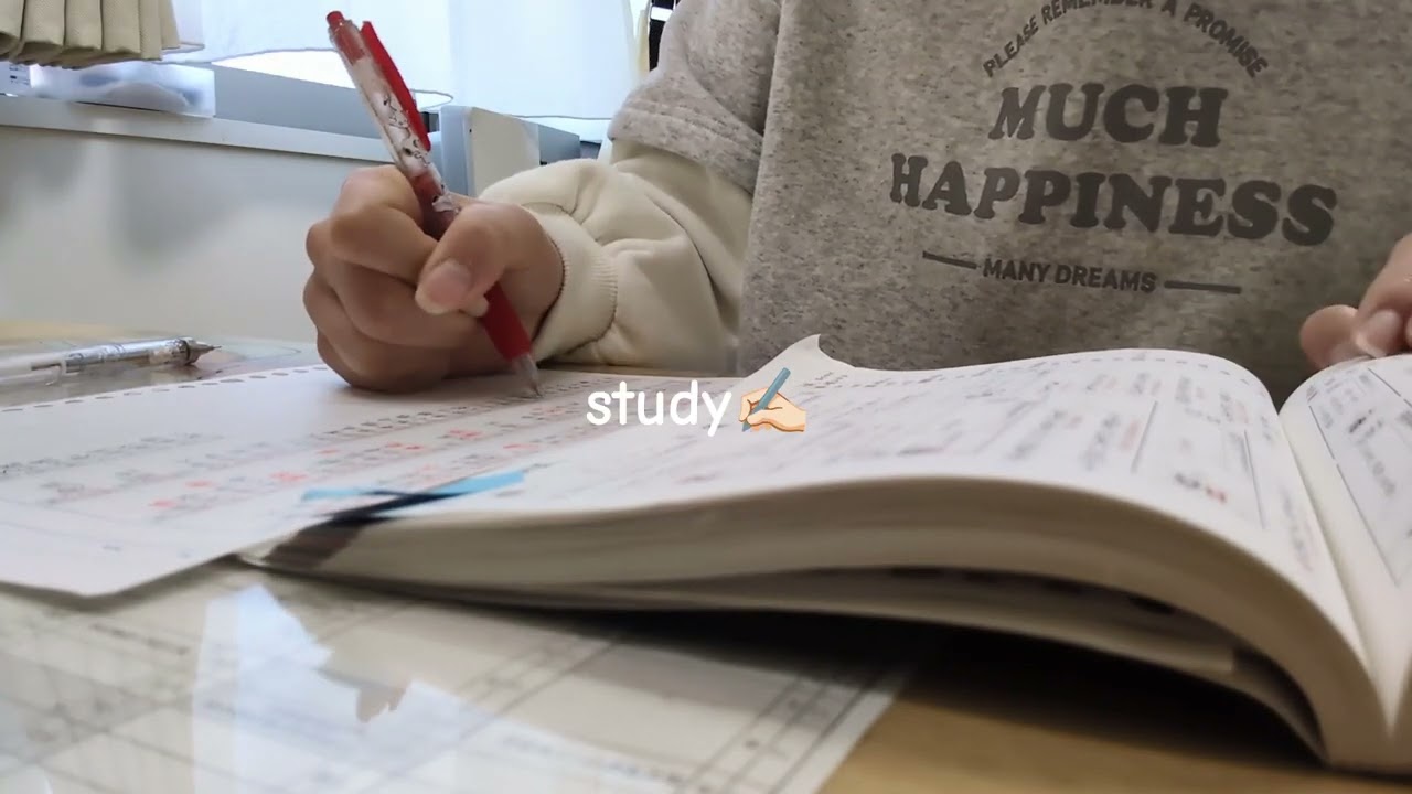 study with me 1時間✍🏻📚 今日も頑張ろう🔥
