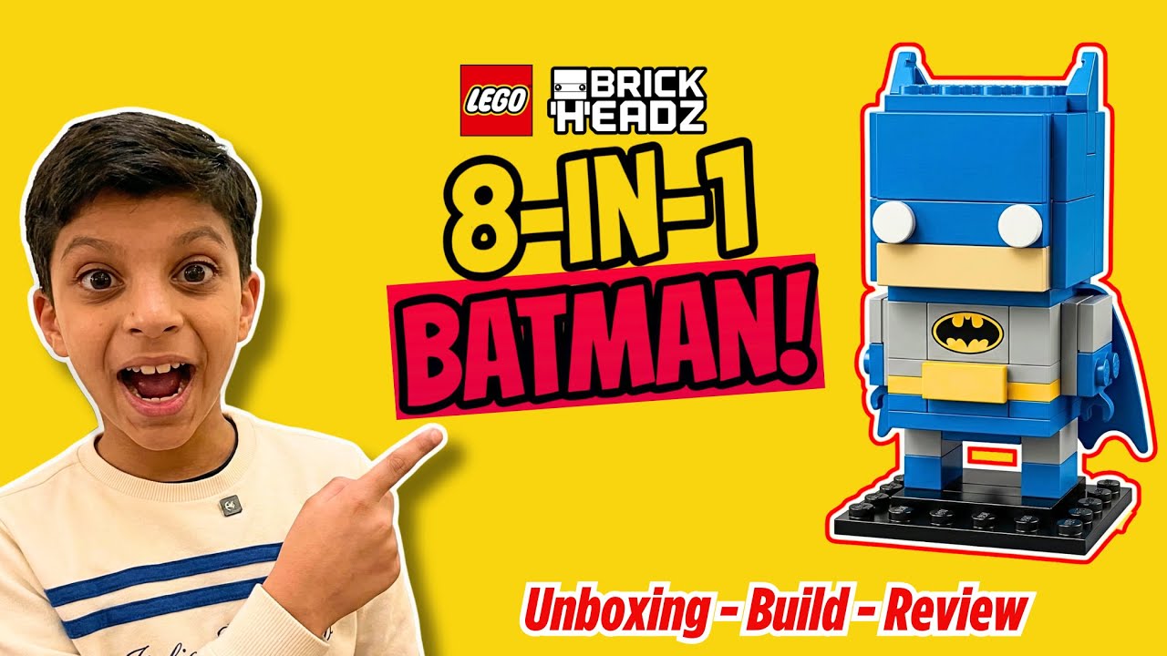LEGO Batman BrickHeadz 8-in-1 Build & Unboxing | Vivaan's Treasure Trunk