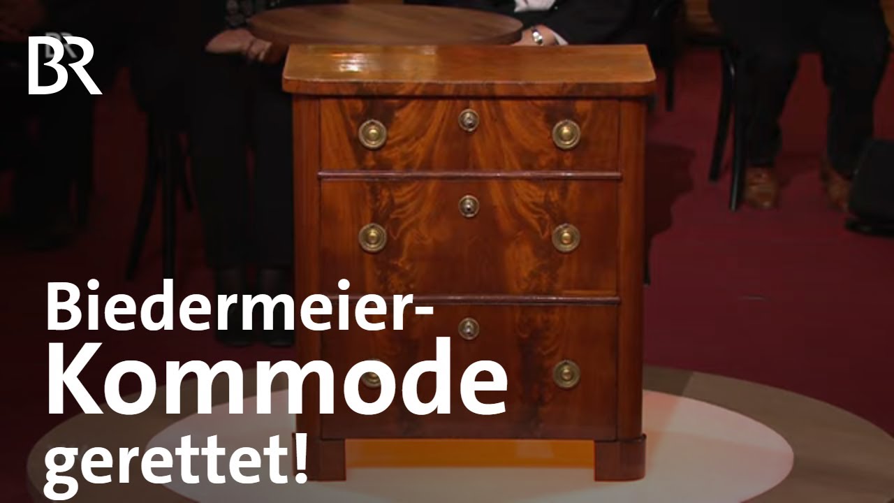 Gerettet aus einer Scheune: Kleine Biedermeier-Kommode aus Kuba-Mahagoni | Kunst + Krempel | BR
