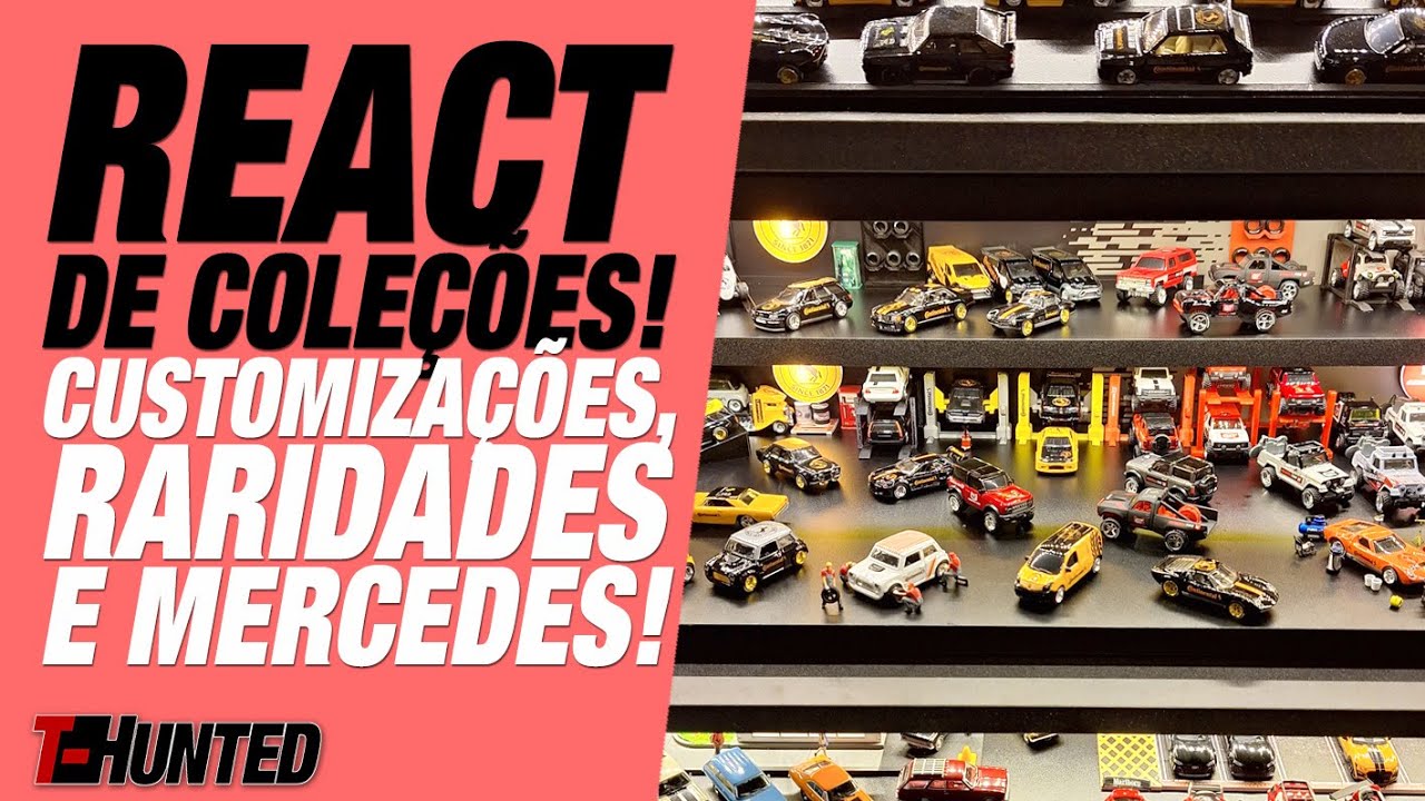 REACT de Coleções! A incrível coleção cheia de marcas, customizações e Mercedes do Alceu!