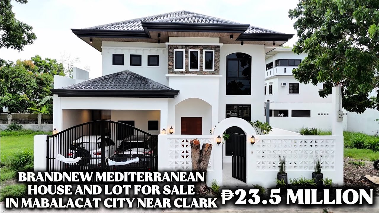 BRANDNEW MEDITERRANEAN HOUSE AND LOT FOR SALE IN MABALACAT CITY PAMPANGA NEAR CLARK