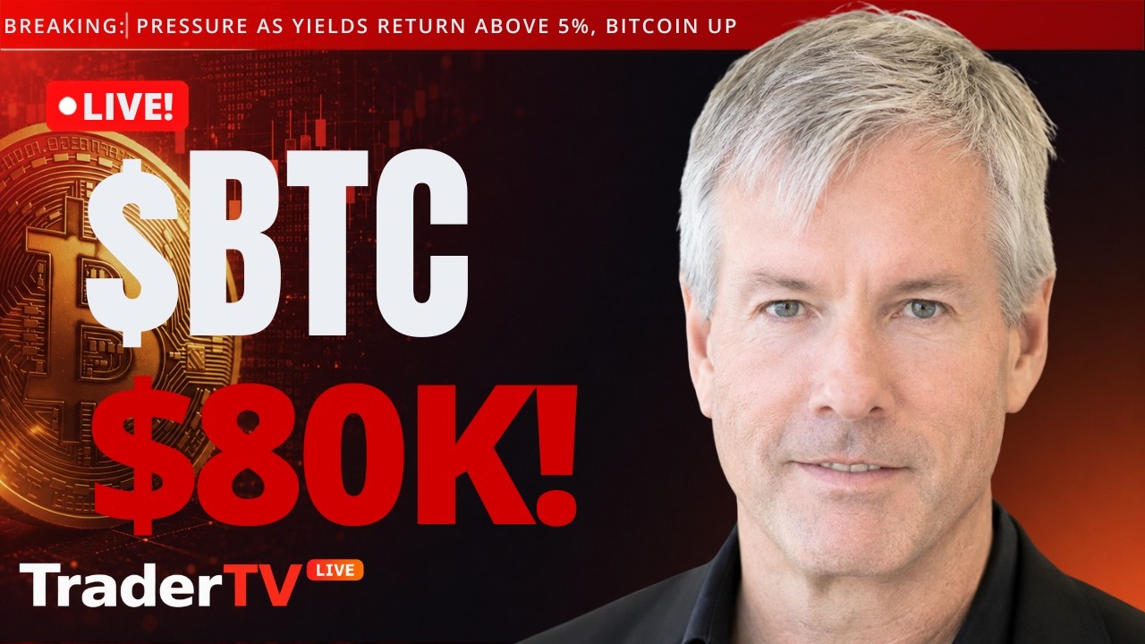 Stocks Under Pressure as $BTC Surges Above $80K, 5% Treasury Yield Returns | Stock Market Live