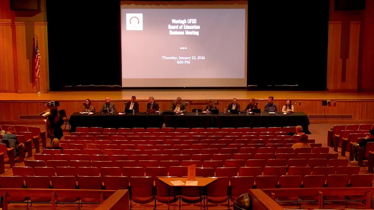Wantagh UFSD Board of Education Business Meeting - 1/22/26