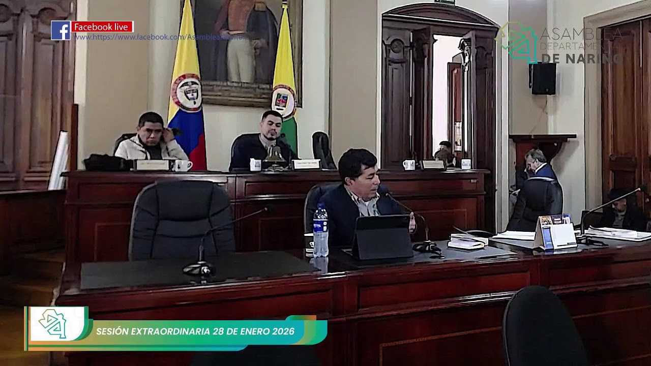 Emisión en directo de Asamblea Departamental de Nariño  28 de enero 2026