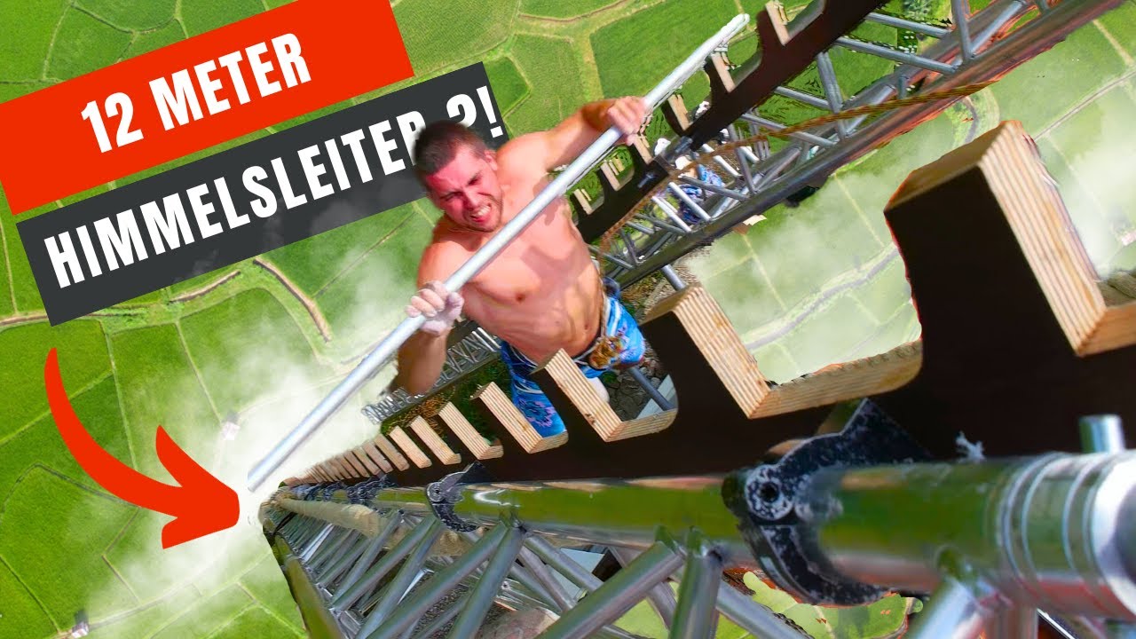 René Casselly probiert die endlose Himmelsleiter !