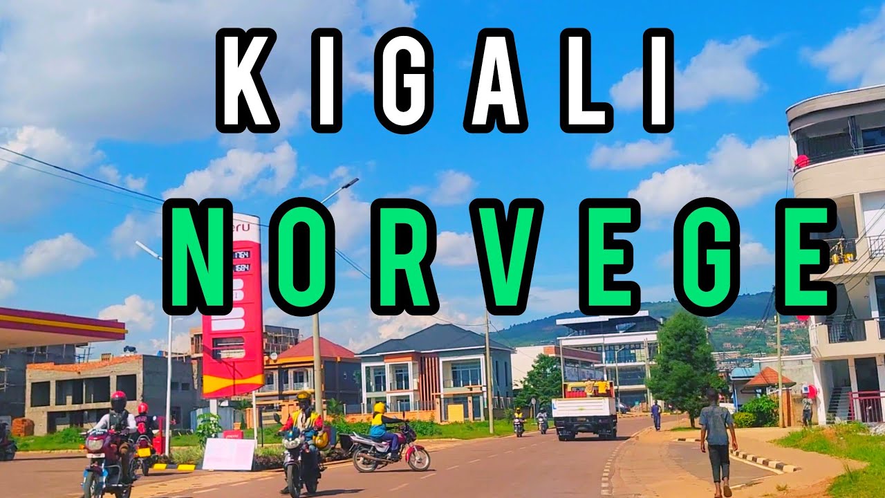 KIGALI RWANDA:Relaxing Driving Video| Crossing  Kigali- Norvège