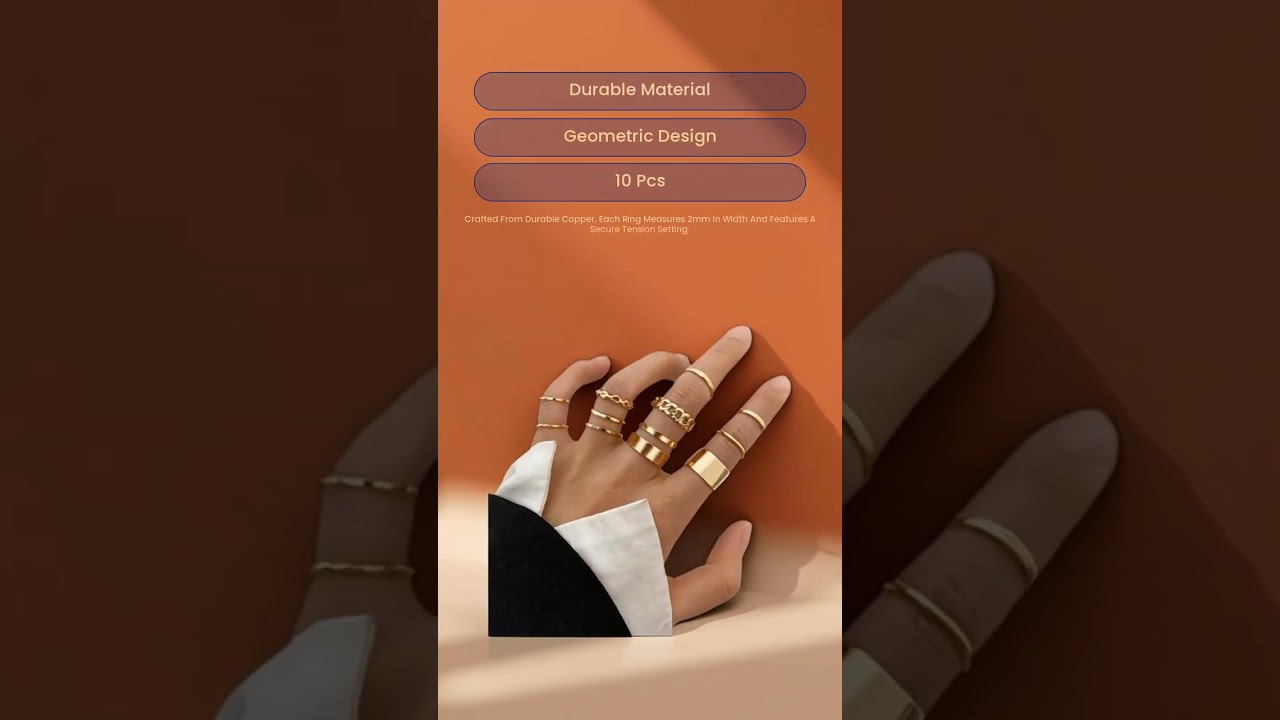 Stylish Bohemian Ring Set
