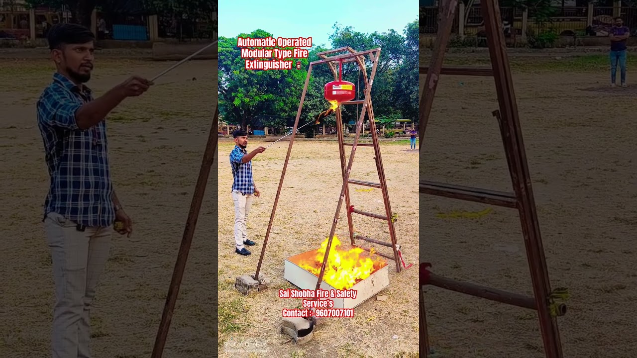 Automatic Operated Modular Type Fire Extinguisher 🧯/Fire Extinguisher/Amol Bahir / Fire cylinder/