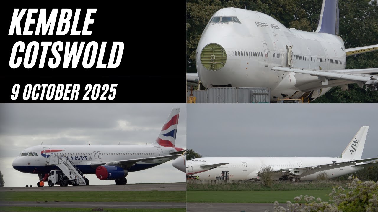 A Boeing 787 is scrapped after only 10 years!  Kemble Cotswold - aircraft graveyard. 9 Oct 2025