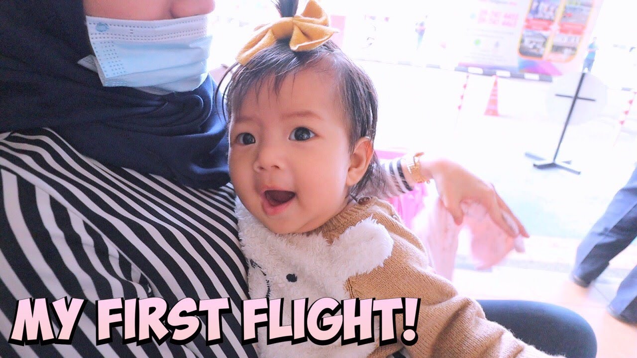My first flight ! Baby Supreme Menangis ke?