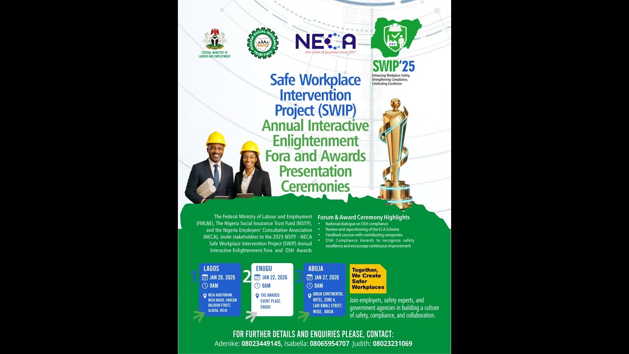 Safe Workspace Intervention Project (SWIP’25) National Recognition & Awards