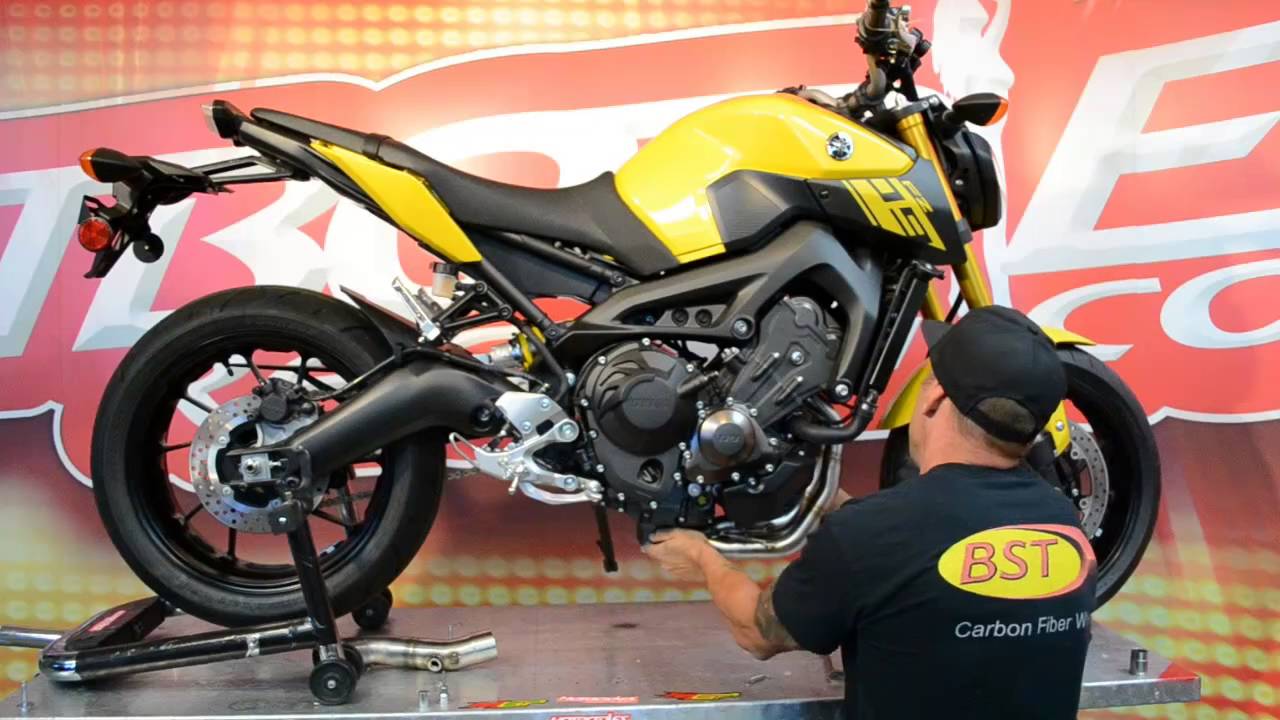 Установка выхлопной системы MGP на Yamaha FZ-09