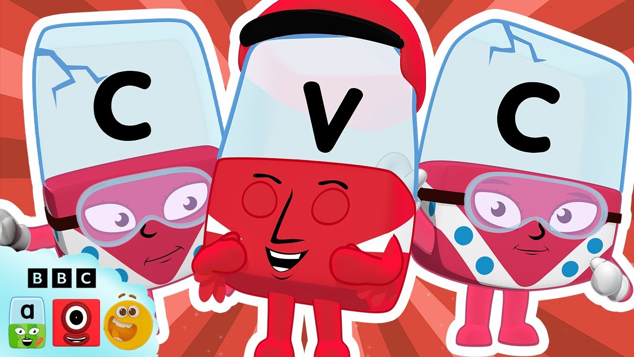 Crazy CVC Adventures with Alphablocks | Learn to read and spell | @Blocks-Universe