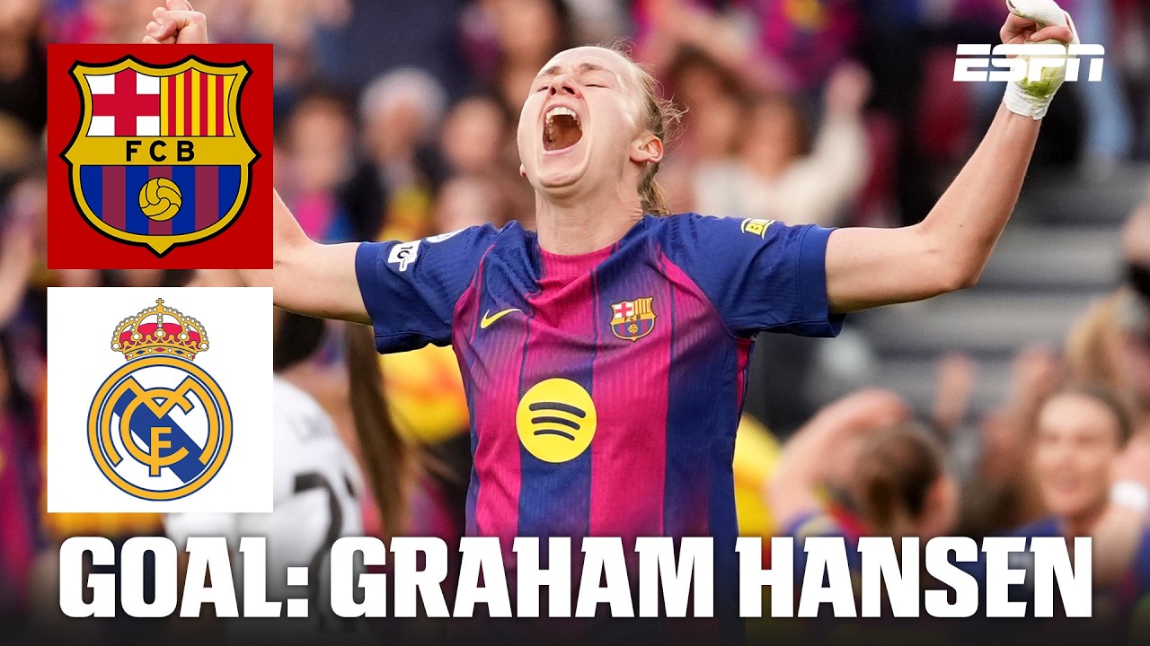 GOAL! 2-0: Graham Hansen heads home for Barcelona | UEFA Women&rsquo;s Champions League