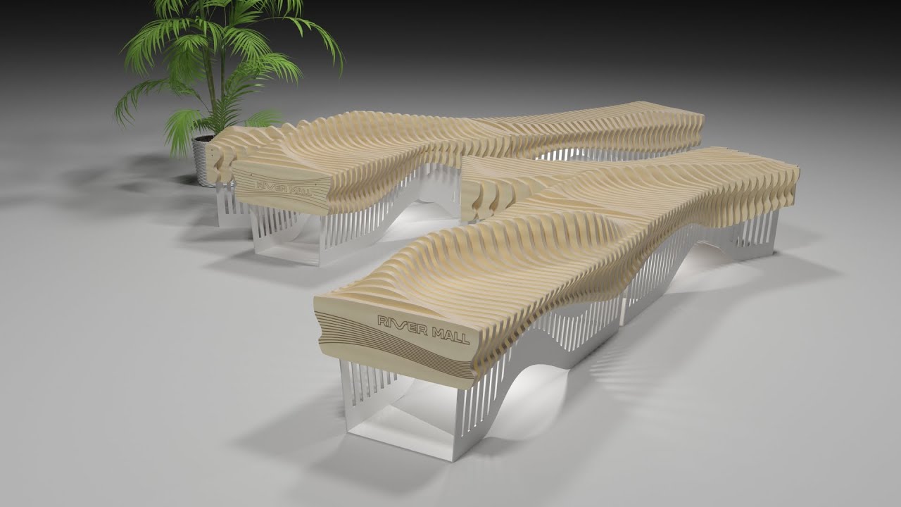 Parametric bench modeling in 3ds Max