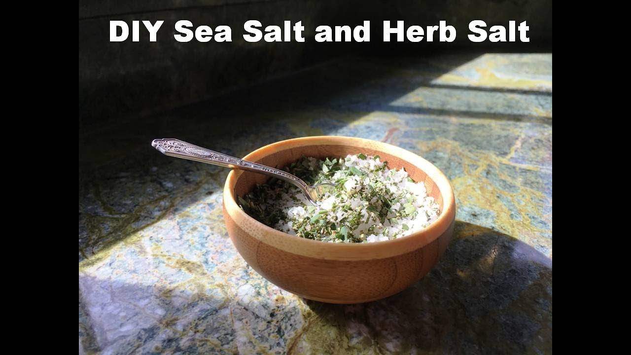 DIY HERB SALT FROM SEA WATER!!!!