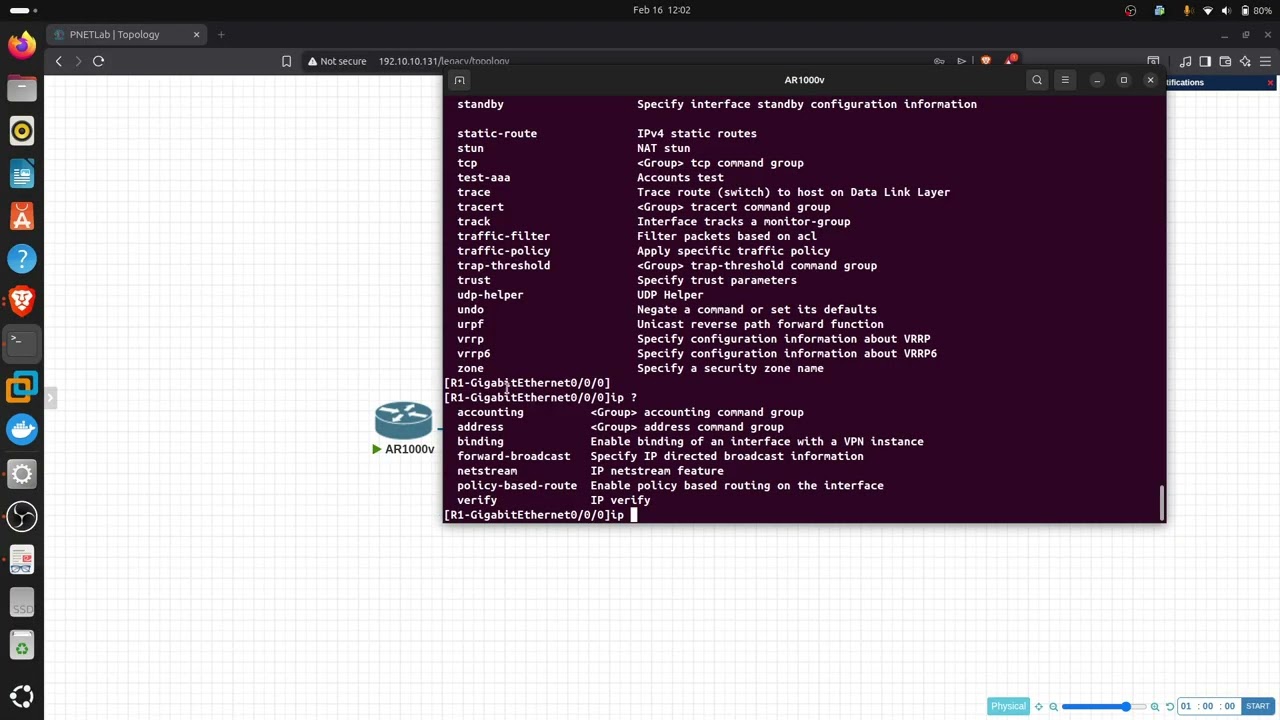 1. Básicos de VRP y configuración de Huawei