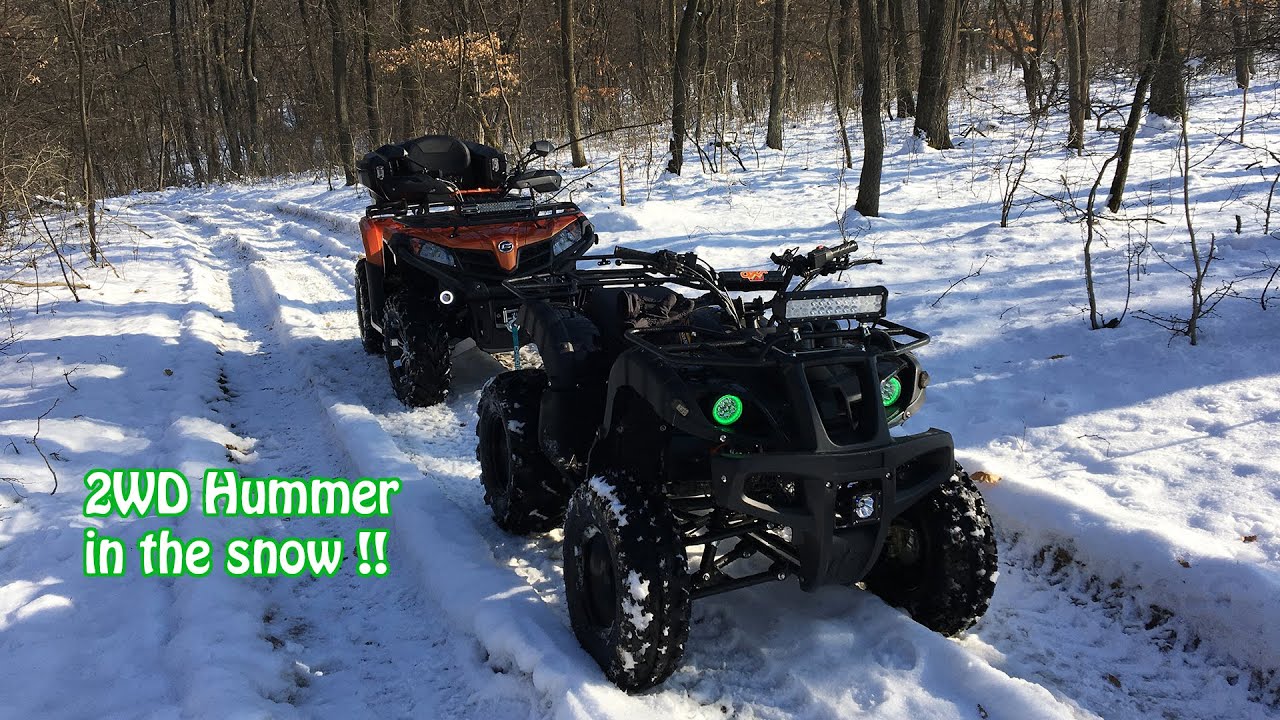 Atv riding #70 - Cum Se Descurca ATV-UL de 250 pe Zapada Mare fara 4X4 !!