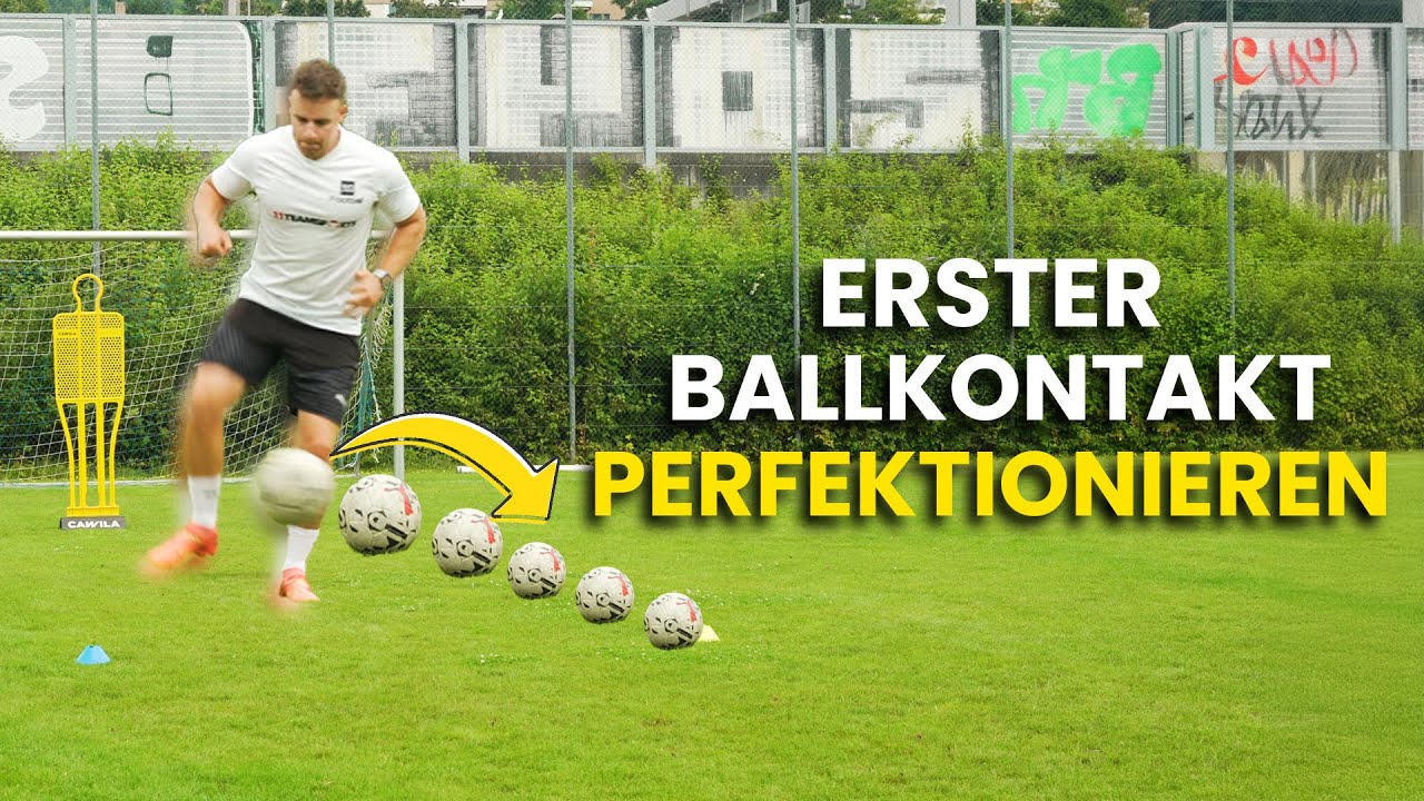 Ballannahme & Ballmitnahme (First Touch) Fussball - TOP 3 ÜBUNGEN