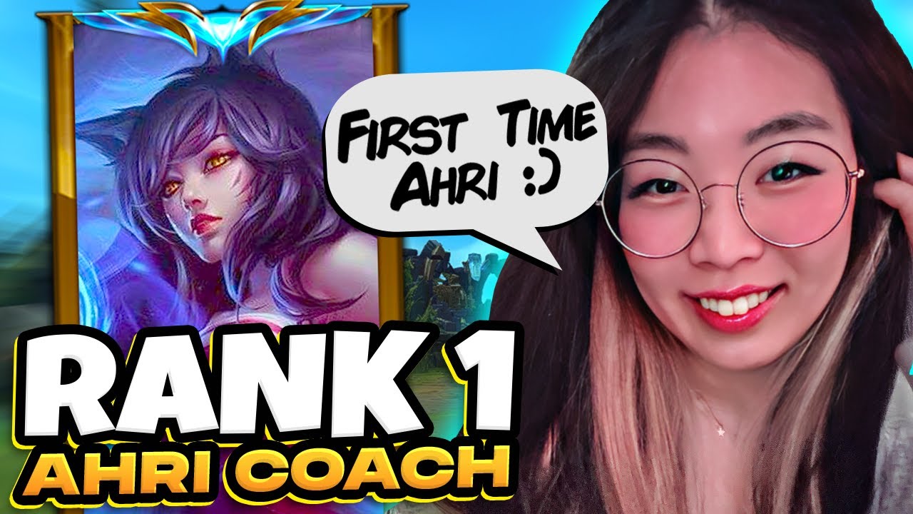 Rank 1 Ahri Coaches FIRST TIME Ahri Player (ft. Rosie)