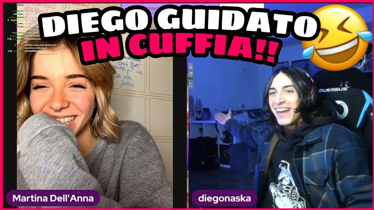 DIEGO *GUIDATO IN CUFFIA * con MARTINA!!💜 La cosa più Divertente e Fallimentare di sempre...😂