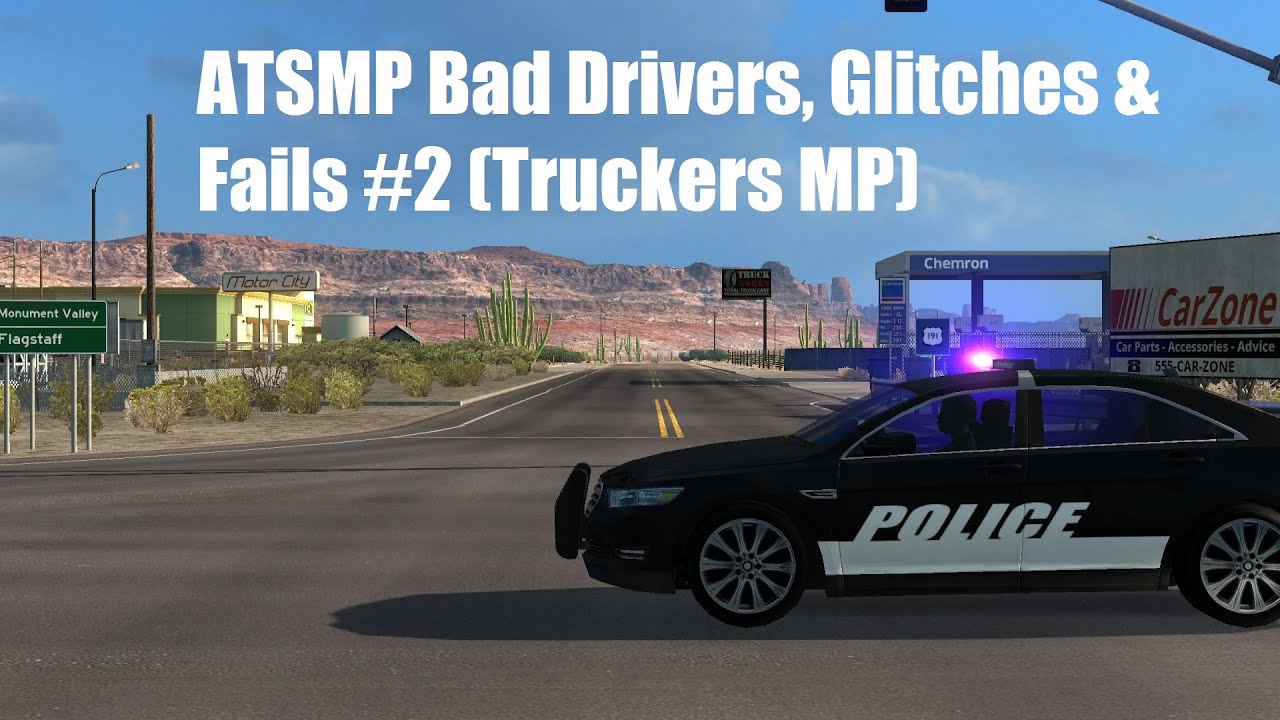 ATSMP Bad Drivers, Glitches & Fails #2 Truckers MP