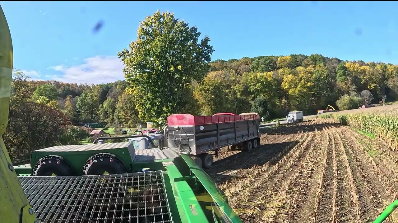 Chopping with 2 John Deere Choppers
